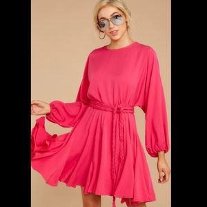 Palms Away Hot Pink Dress